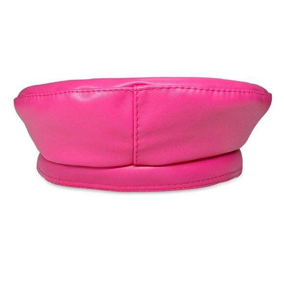 3638 Chic Pu Leather Beret For Women, Classic Berets Artist Painter Cap main image 5